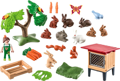 Zestaw do zabawy Playmobil Country Klatka dla królików (4008789712523)