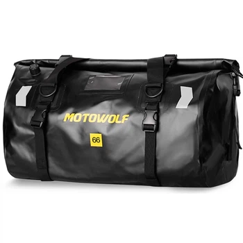 Сумка водонепроникна MOTOWOLF MDL0717 для багажника мотоцикла 66 л 58 х 55 х 26 см Чорний (1013-598-00)