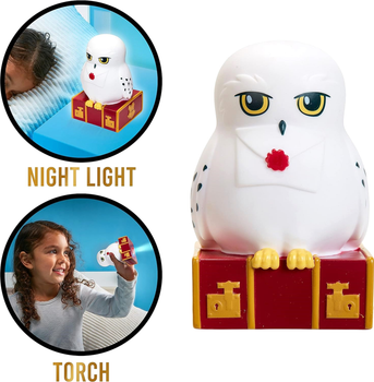 Latarka Moose Harry Potter Hedwig GoGlow 2 in 1 Night Light & Torch (0630996143414)