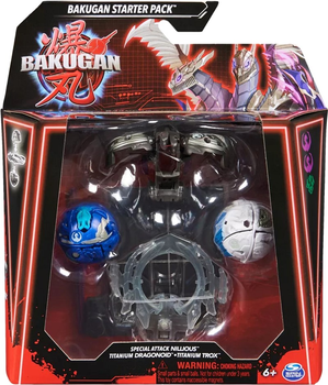 Ігровий набір Spin Master Bakugan Special Attack Nillious Titanium Dragonoid And Titanium Trox (0778988466841)