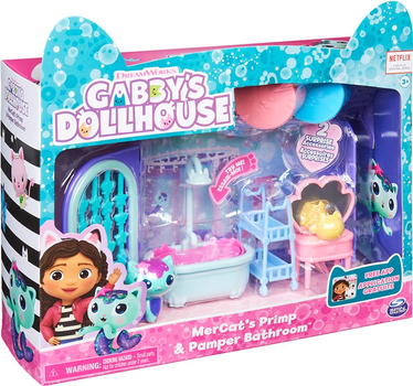Zestaw do zabawy Spin Master Gabby's Dollhouse Mercat's Primp and Pamper Bathroom (0778988365090)