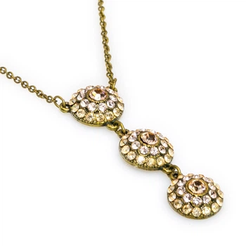 Кольє Michal Negrin "Квіткове Гармонія" з білими кристалами Swarovski
