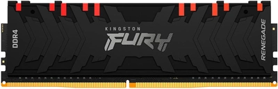 Pamięć Kingston Fury DDR4-3200 16384 MB PC4-25600 Renegade RGB 2Rx8 Black (KF432C16RB1A/16)