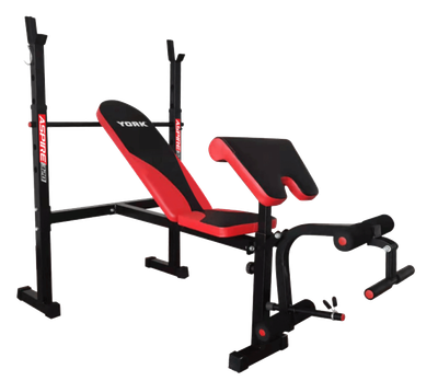Лавка для жиму York Fitness ASPIRE 320 з стійкою для штанги та партою Скотта