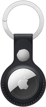 Шкіряний брелок Apple для AirTag з кільцем для ключів Midnight (MMF93ZM/A)