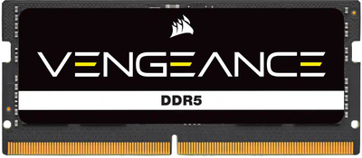 Оперативна пам'ять Corsair SO-DIMM DDR5-4800 16384MB PC5-38400 Vengeance Black (CMSX16GX5M1A4800C40)