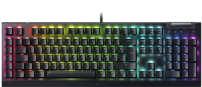 Клавіатура дротова Razer BlackWidow V4 X Green Switch RU USB Black (RZ03-04700800-R3R1)