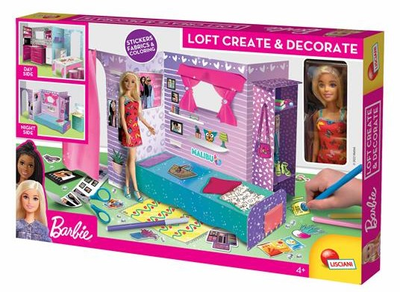 Лялька з аксесуарами Lisciani Barbie Loft Create & Decorate (8008324092000)