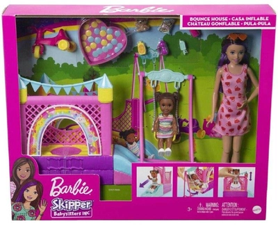 Lalka z akcesoriami Mattel Barbie Skipper Babysitters Bounce House z akcesoriami (0194735062898)