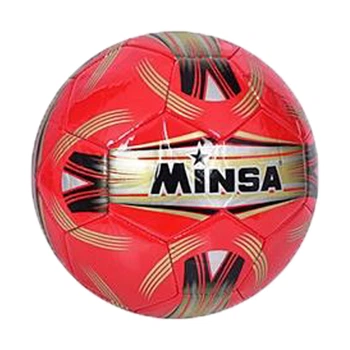 Мяч футбольный Minsa №5 полиуретан красный (KTMS3685)