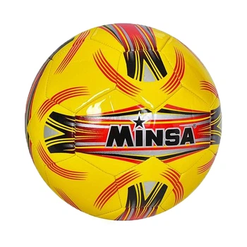 Мяч футбольный Minsa №5 полиуретан желтый (KTMS3685)