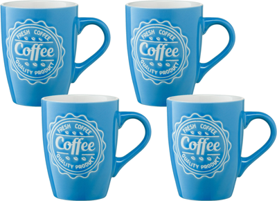 Набор чашек Ardesto Coffee Синяя 330 мл х 4 шт (SET_AR3469BL_4шт)