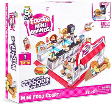 Zestaw do zabawy Zuru 5 Surprises Mini Brands Foodie Mini Food Court (4894680020986)