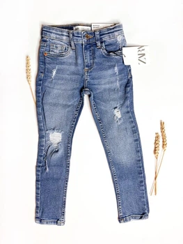Джинсы ZARA 134 cм голубой артикул Л178