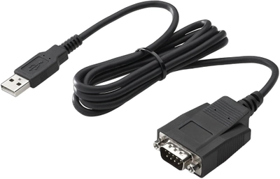 Adapter HP USB Type-A - RS-232 Black (888793331507)