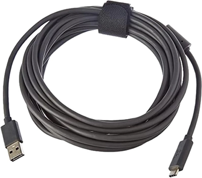 Кабель Logitech USB Type-A - USB Type-C 5 м Black (993-001391)