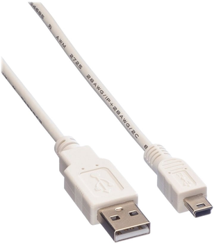 Кабель Value USB Type-A - mini-USB 1.8 м White (11.99.8718)