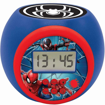 Lampka nocna-budzik Lexibook Spiderman z projektorem (3380743083872)