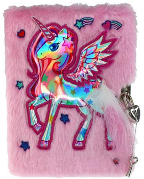 Щоденник на замку Tinka Plush Diary Unicorn (7036570042853)