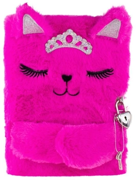 Pamiętnik na kłódkę Tinka Plush Diary with Lock Princess Cat (7036578021386)