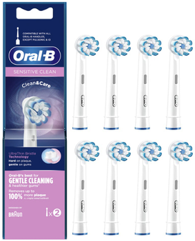 Насадки до зубної щітки ORAL-B Braun Sensitive Clean 8 шт (AGABRAZMN0101)
