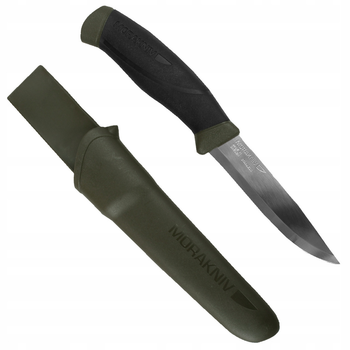 Туристичний ніж із чохлом Morakniv Companion (S) Military Green Нержавіюча сталь (11827)