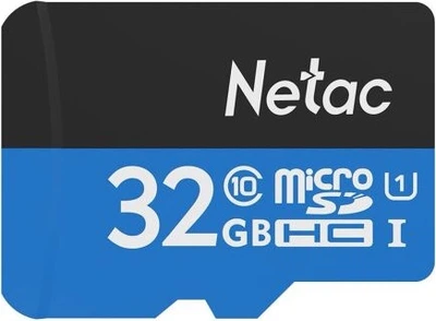 Карта пам'яті Netac microSD 32GB C10 UHS-I R80MB/s + SD (NT02P500STN-032G-R)