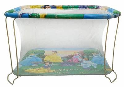 Манеж детский игровой KinderBox классический принцессы с мелкой сеточкой (kmk 20075403)