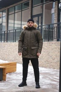 Парка зимняя мужская Intruder HotWint, хаки, XXL