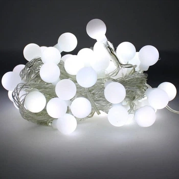 Гирлянда шарики на USB нить 6 м 40 led холодный белый (ИГ-3031W6U)