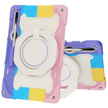 Протиударний дитячий чохол Armor Kids для Samsung Tab S9 з поворотним кронштейном різнокольоровий