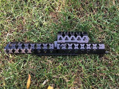 Длинное цевьё для АК, металлическое, серии «Крест», чорное
