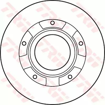 Диск тормозной задний Transit V347 06-(H=69mm), TRW (DF4821S)