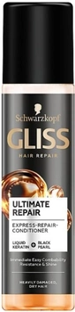 Ekspresowa odżywka Gliss Kur Ultimate Repair do bardzo zniszczonych i suchych włosów 200 ml (4015000941334)