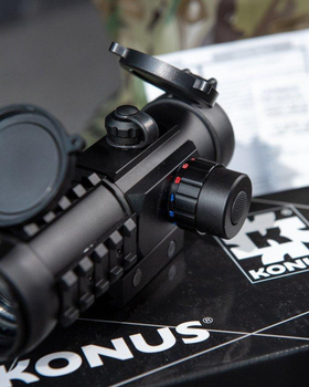 Коллиматорный прицел Konus Sight-Pro PTS2 3x30 на Weaver с тактической сеткой