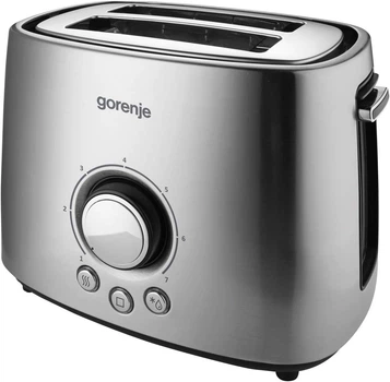 Gorenje Тостер, 1000Вт, пластик-метал, нерж.