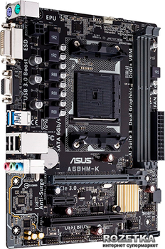 Материнська плата Asus A68HM-K (sFM2/FM2+, AMD A68H, PCI-Ex16)
