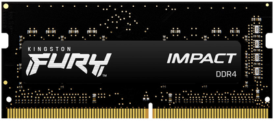 Оперативна пам'ять Kingston Fury SODIMM DDR4-2933 8192 MB PC4-23500 Impact Black (KF429S17IB/8)