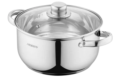 Каструля зі скляною кришкою Gemini Gourmet Aosta, 3.8л, нержавіюча сталь ARDESTO 000327961