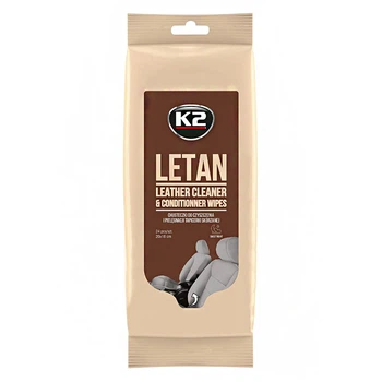 Влажные салфетки для очистки кожаной обивки K2 Letan Leather Cleaner&Conditioner Wipes K210