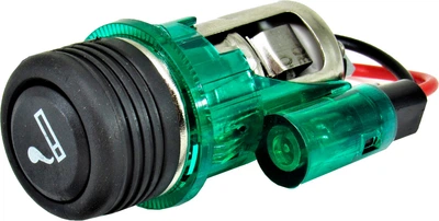 Прикуриватель ун. в сб. (CarLife) 12V (EURO с подсветкой) (LC421)
