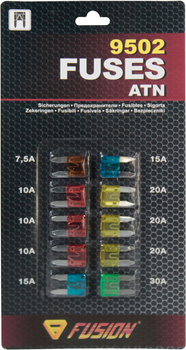 Запобіжники плоскі міні (PRO Fusion) 7,5-30А (кт. 10шт.) F 9502