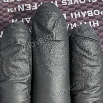 Рукавички нітрилові Hoffen Black розмір S чорні 100 шт