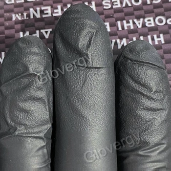 Перчатки нитриловые Hoffen Black размер M черные 100 шт