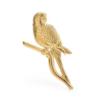 Брошь BROCHE бижутерия Птицы Попугай золотистая BRBF113998