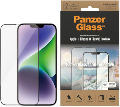 Szkło hartowane PanzerGlass Anti-reflective Screen Protector do Apple iPhone 14 Plus / 13 Pro Max Ultra-Wide Fit (5711724027772)