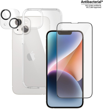 Zestaw PanzerGlass 3-in-1 Pack do Apple iPhone 14 etui + szkło hartowane + szkło do obiektywów (B0401+2783)