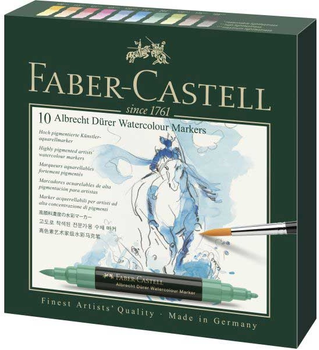 Набір акварельних маркерів Faber Castell Albrecht Dürer 10 кольорів (4005401603108)