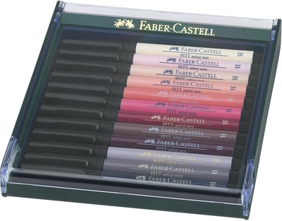 Набір художніх маркерів Faber Castell Pitt Artist Skin 12 шт (4005402674244)