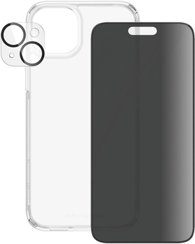 Zestaw PanzerGlass Privacy 3-in-1 Pack do Apple iPhone 15 Plus etui + szkło hartowane + szkło do obiektywów (B1174+P2811)